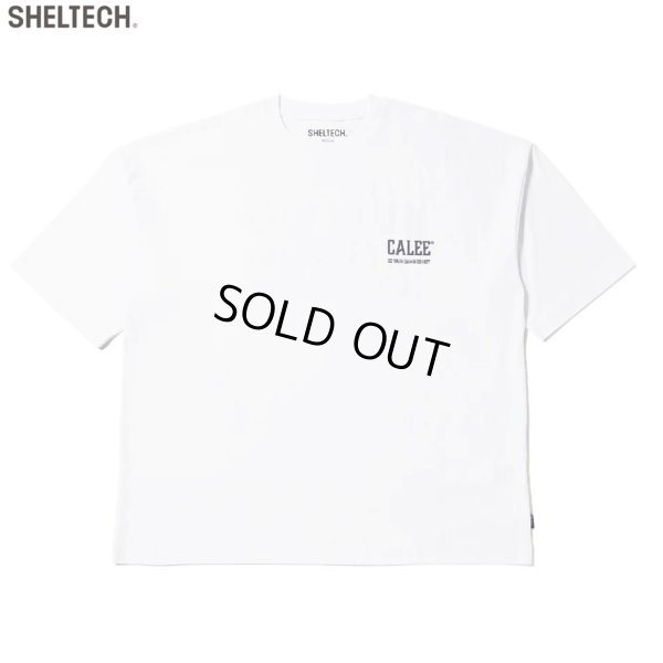 画像1: CALEE/× SHELTECH CALEE NATIONAL LOGO WIDE TEE（WHITE）［ワイドT-25春夏］