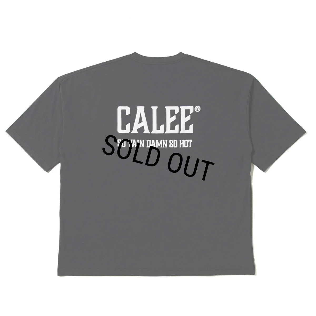 画像2: CALEE/× SHELTECH CALEE NATIONAL LOGO WIDE TEE（BLACK）［ワイドT-25春夏］ (2)
