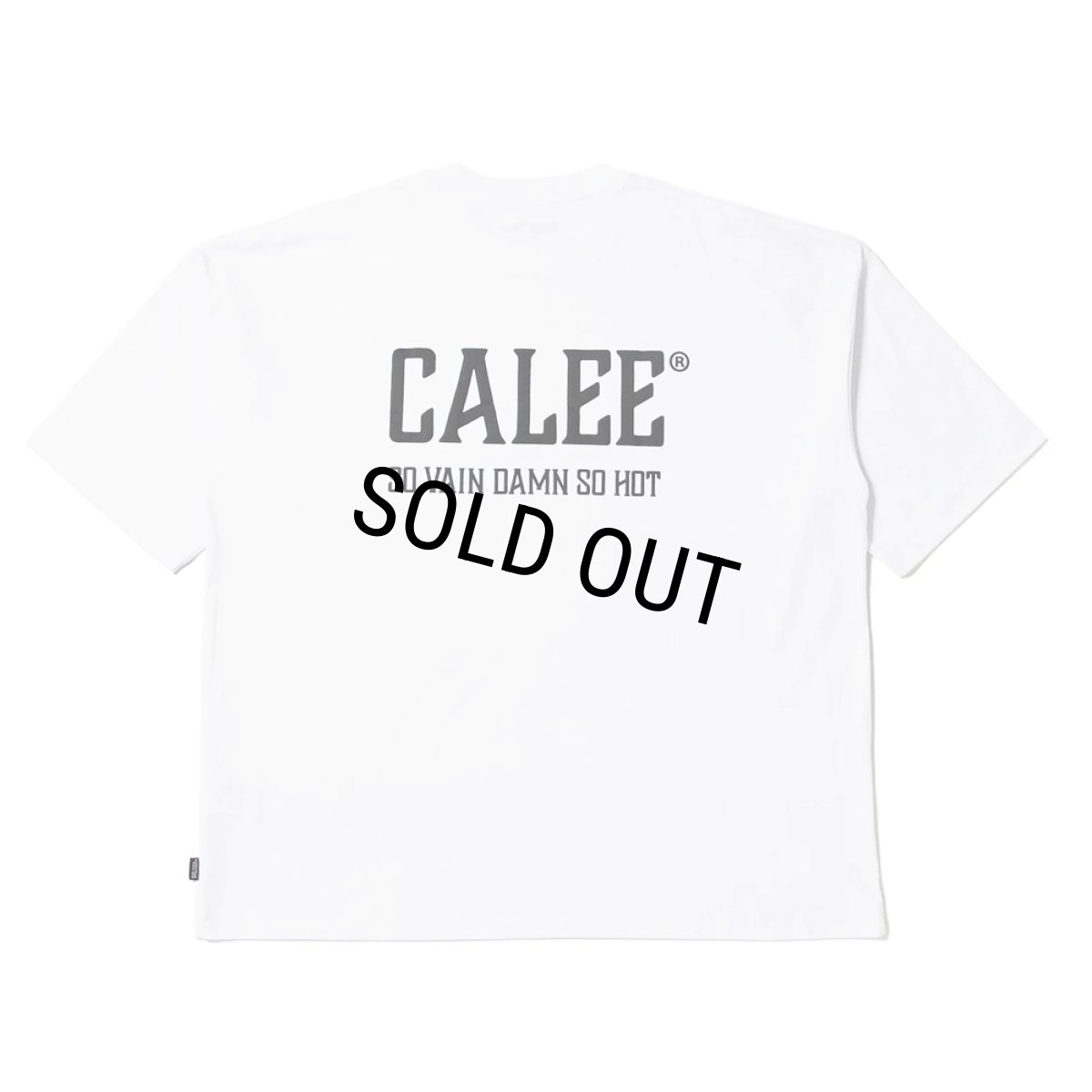 画像2: CALEE/× SHELTECH CALEE NATIONAL LOGO WIDE TEE（WHITE）［ワイドT-25春夏］ (2)