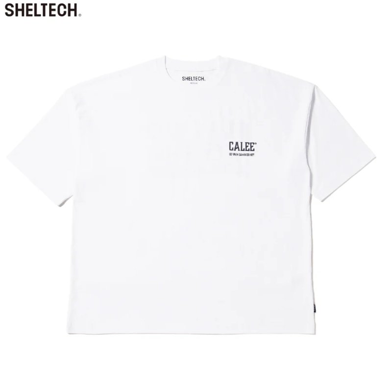 画像1: CALEE/× SHELTECH CALEE NATIONAL LOGO WIDE TEE（WHITE）［ワイドT-25春夏］