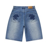 BlackEyePatch/OG DRAGON BAGGY DENIM SHORTS（INDIGO）
