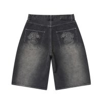 BlackEyePatch/OG DRAGON BAGGY DENIM SHORTS（BLACK）