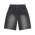 画像2: BlackEyePatch/OG DRAGON BAGGY DENIM SHORTS（BLACK） (2)
