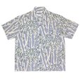 画像1: exodus/BIG BAMBOO HAWAIIAN SHIRT（GREY）［ビッグバンブーハワイアンシャツ-25春夏］ (1)