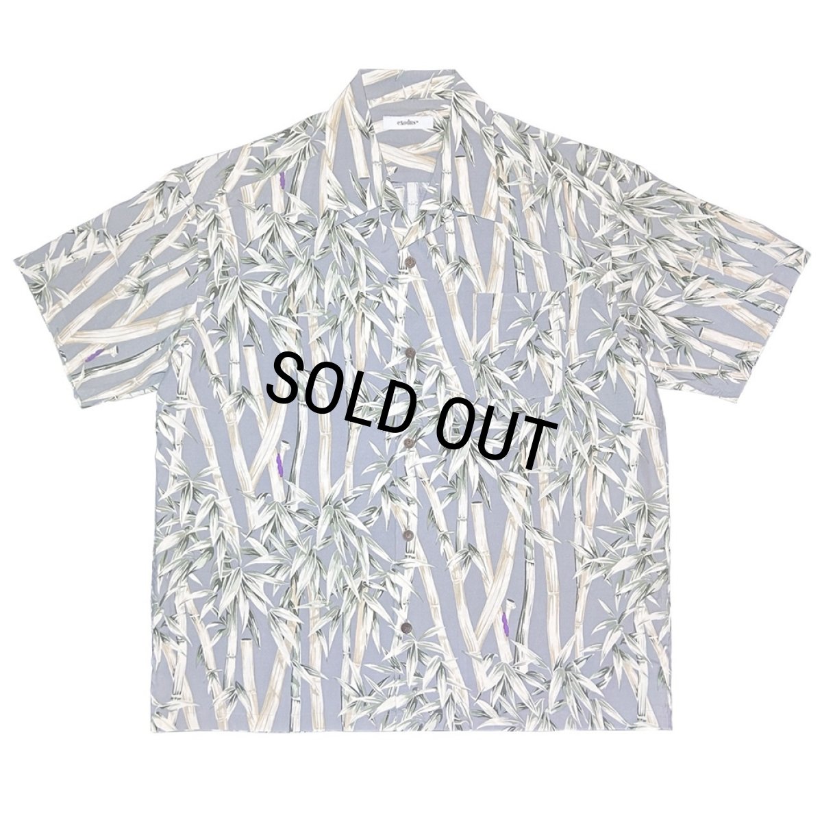 画像1: 【30％OFF】exodus brand/BIG BAMBOO HAWAIIAN SHIRT（GREY）［ビッグバンブーハワイアンシャツ-25春夏］ (1)