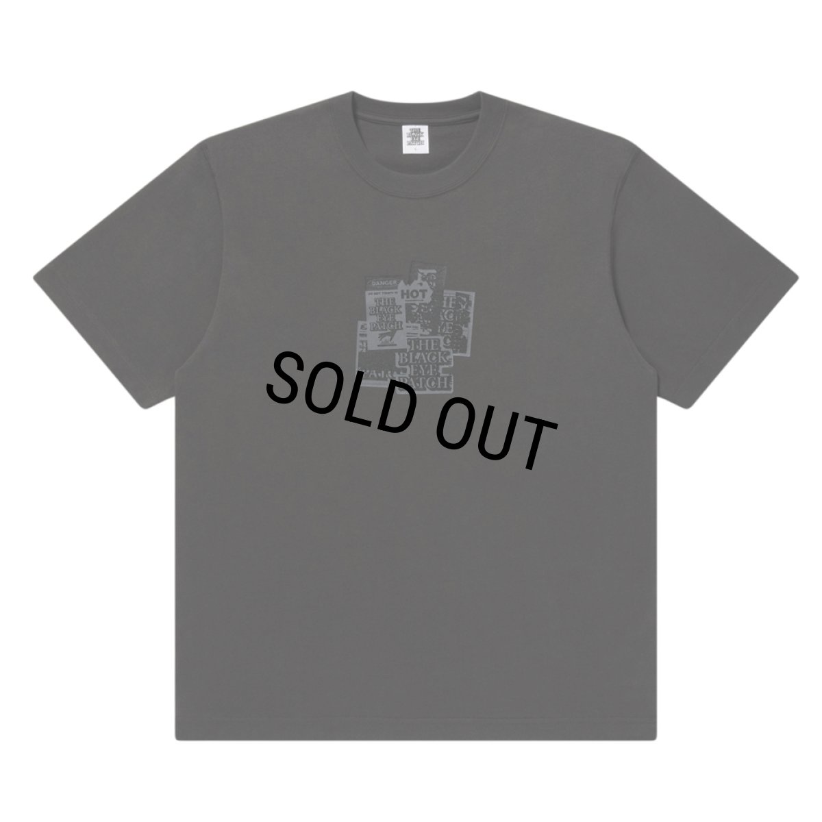 画像1: BlackEyePatch/GRAYSCALE LABEL PACK TEE（CHARCOAL） (1)