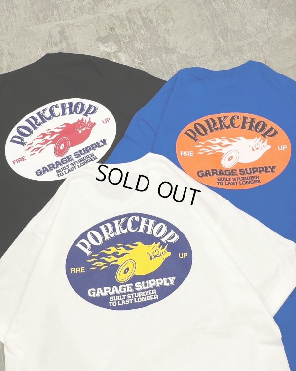 画像5: PORKCHOP/FIRE UP TEE（BLACK）［ファイヤーアップT-25春夏］