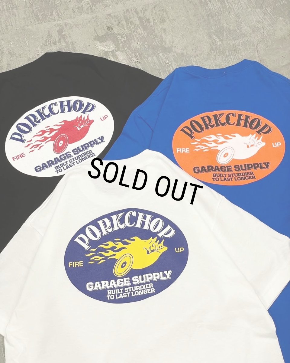 画像6: PORKCHOP/FIRE UP TEE（BLUE）［ファイヤーアップT-25春夏］ (6)