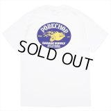 PORKCHOP/FIRE UP TEE（WHITE）［ファイヤーアップT-25春夏］