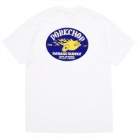 PORKCHOP/FIRE UP TEE（WHITE）［ファイヤーアップT-25春夏］