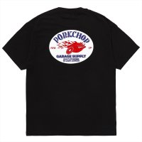 PORKCHOP/FIRE UP TEE（BLACK）［ファイヤーアップT-25春夏］