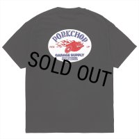 PORKCHOP/FIRE UP TEE（BLACK）［ファイヤーアップT-25春夏］