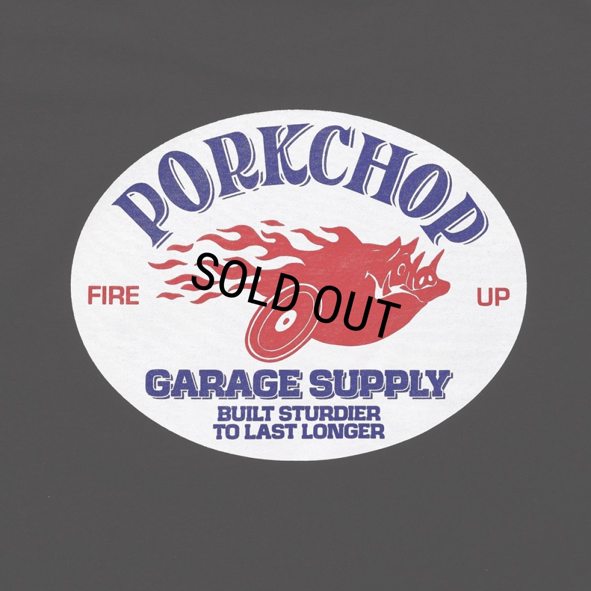 画像4: PORKCHOP/FIRE UP TEE（BLACK）［ファイヤーアップT-25春夏］ (4)