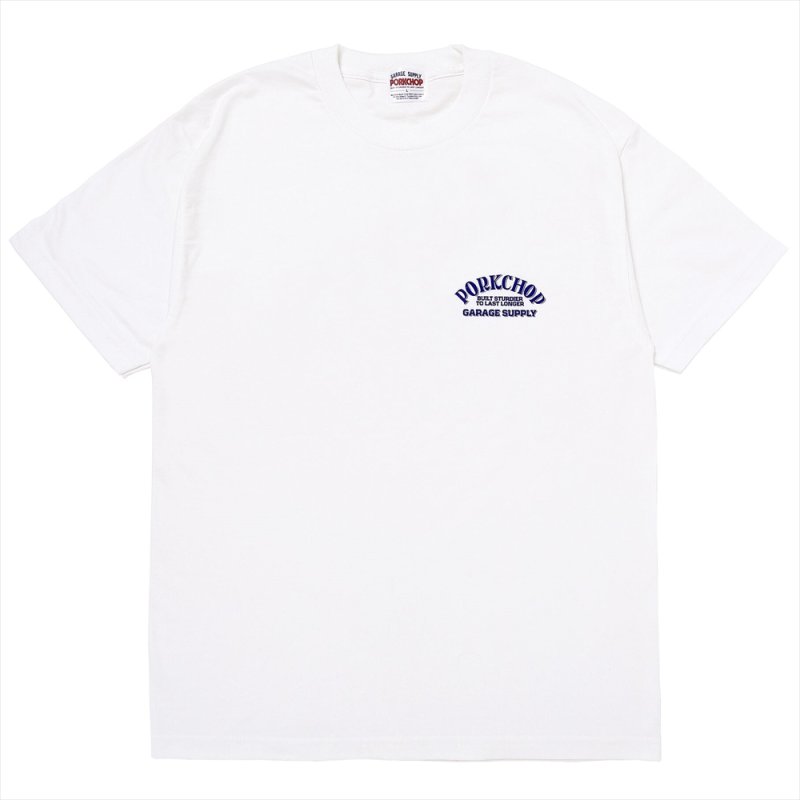 画像1: PORKCHOP/FIRE UP TEE（WHITE）［ファイヤーアップT-25春夏］