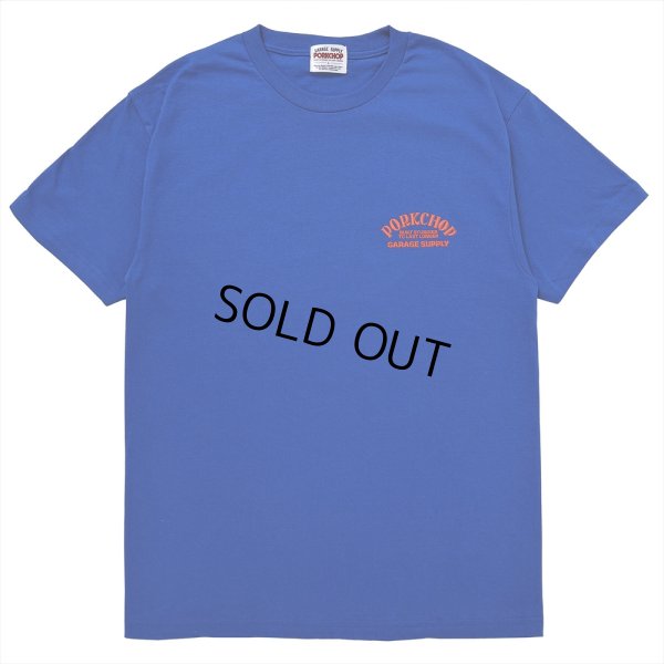 画像2: PORKCHOP/FIRE UP TEE（BLUE）［ファイヤーアップT-25春夏］