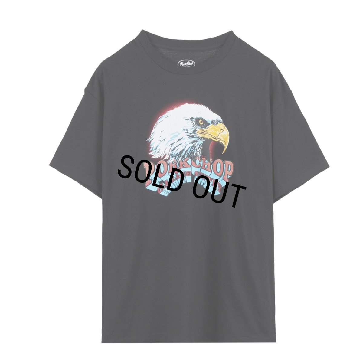 画像1: PORKCHOP/T-SHIRT EAGLE（×MASSES）（BLACK）［イーグルT-25春夏］ (1)