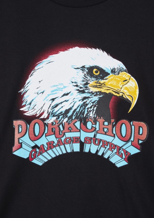 画像3: PORKCHOP/T-SHIRT EAGLE（×MASSES）（BLACK）［イーグルT-25春夏］