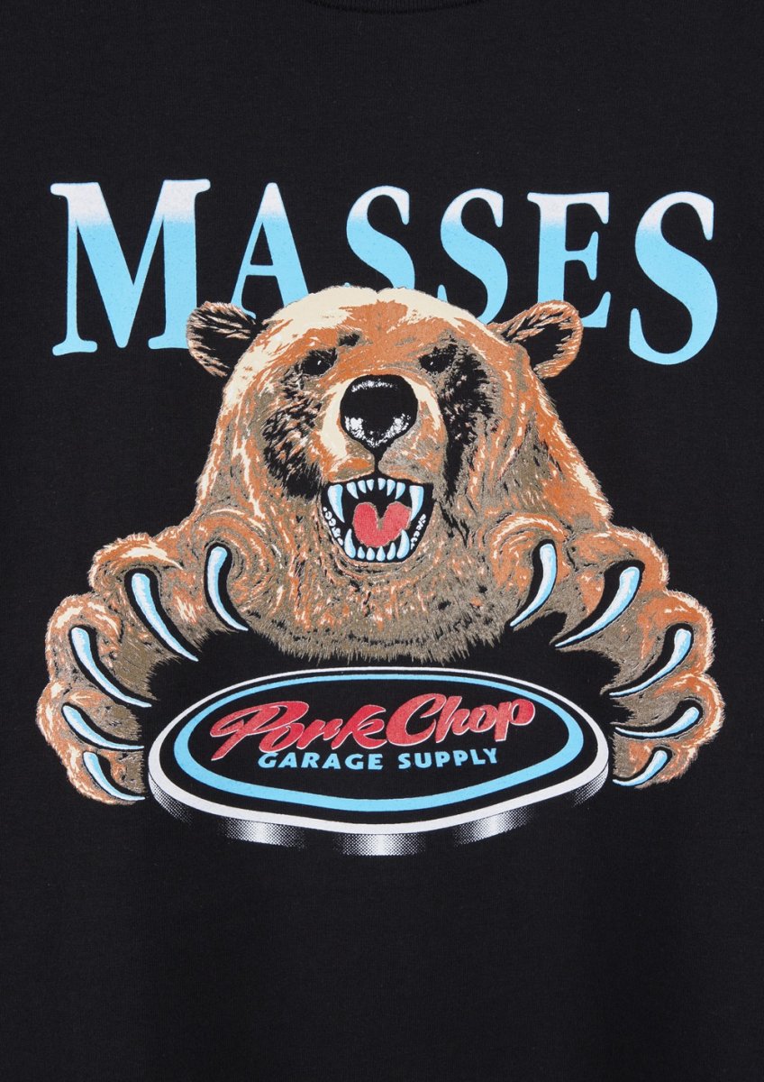 画像4: PORKCHOP/T-SHIRT BEAR（×MASSES）（BLACK）［ベアT-25春夏］ (4)