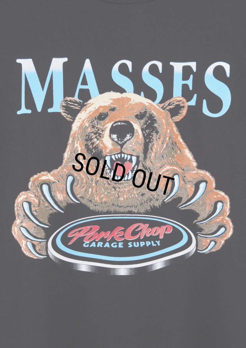 画像4: PORKCHOP/T-SHIRT BEAR（×MASSES）（BLACK）［ベアT-25春夏］ (4)