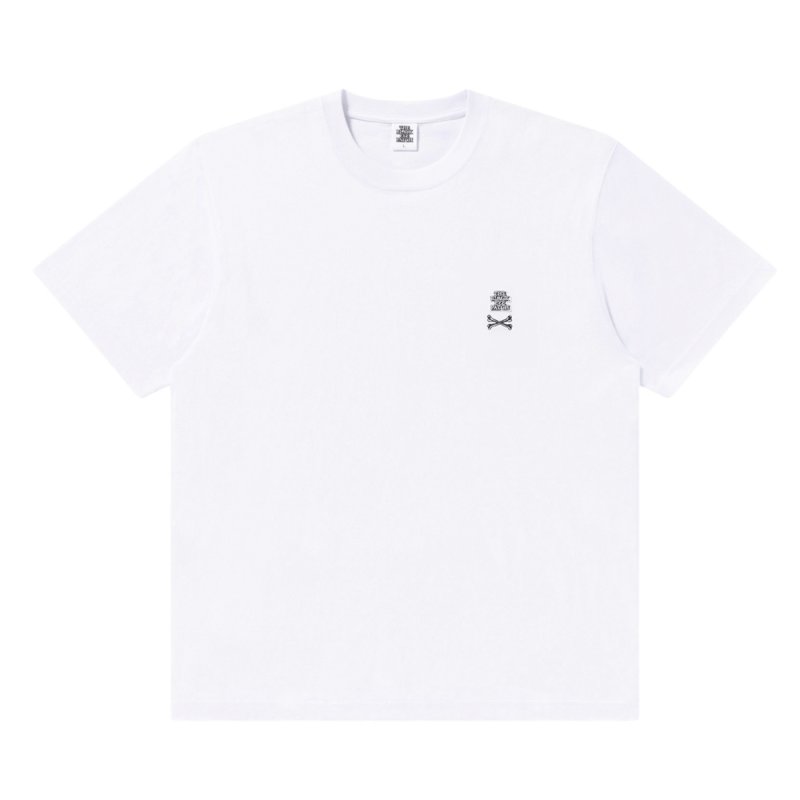 画像1: BlackEyePatch/SMALL CROSSBONE OG LABEL TEE(WHITE)