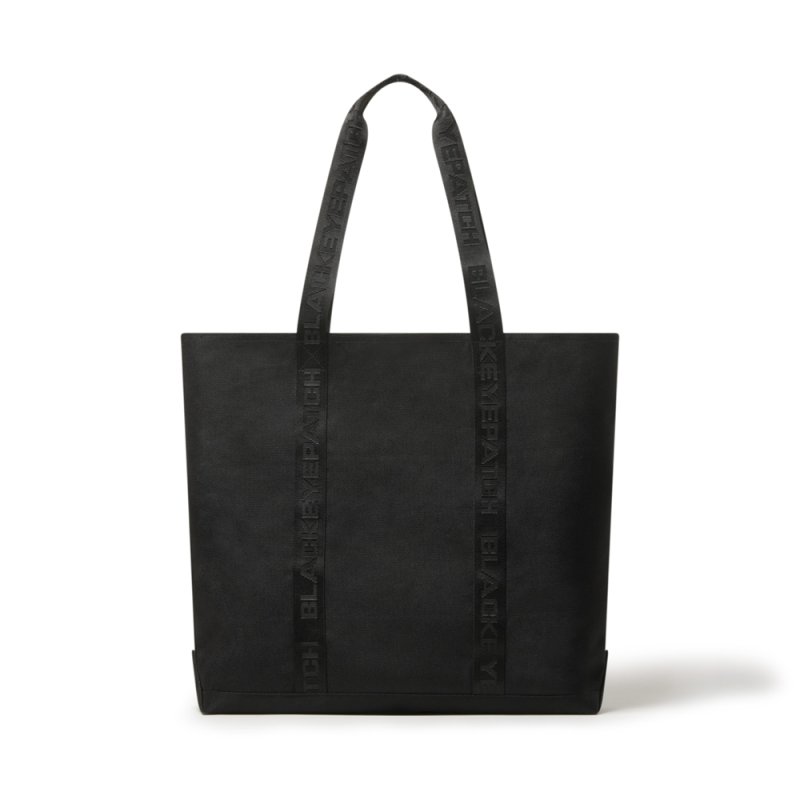 画像2: BlackEyePatch/JACQUARD TAPED TOTE BAG(BLACK)