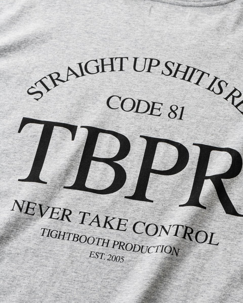 画像6: TIGHTBOOTH/STRAIGHT UP S/S T-SHIRT -Quick Drying-（Heather Grey）［ストレートアップT-25夏］ (6)