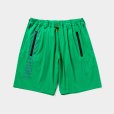 画像1: TIGHTBOOTH/LABEL LOGO BOARD SHORTS（Green）［ボードショーツ-25夏］ (1)