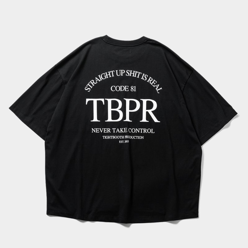 画像2: TIGHTBOOTH/STRAIGHT UP S/S T-SHIRT -Quick Drying-（Black）［ストレートアップT-25夏］