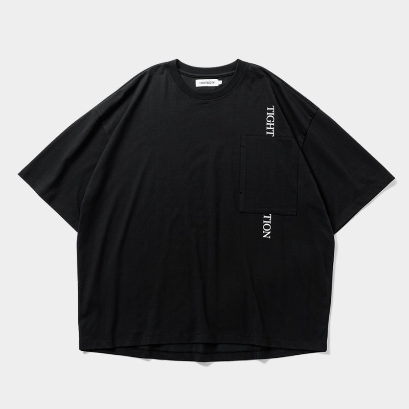 画像1: TIGHTBOOTH/STRAIGHT UP S/S T-SHIRT -Quick Drying-（Black）［ストレートアップT-25夏］