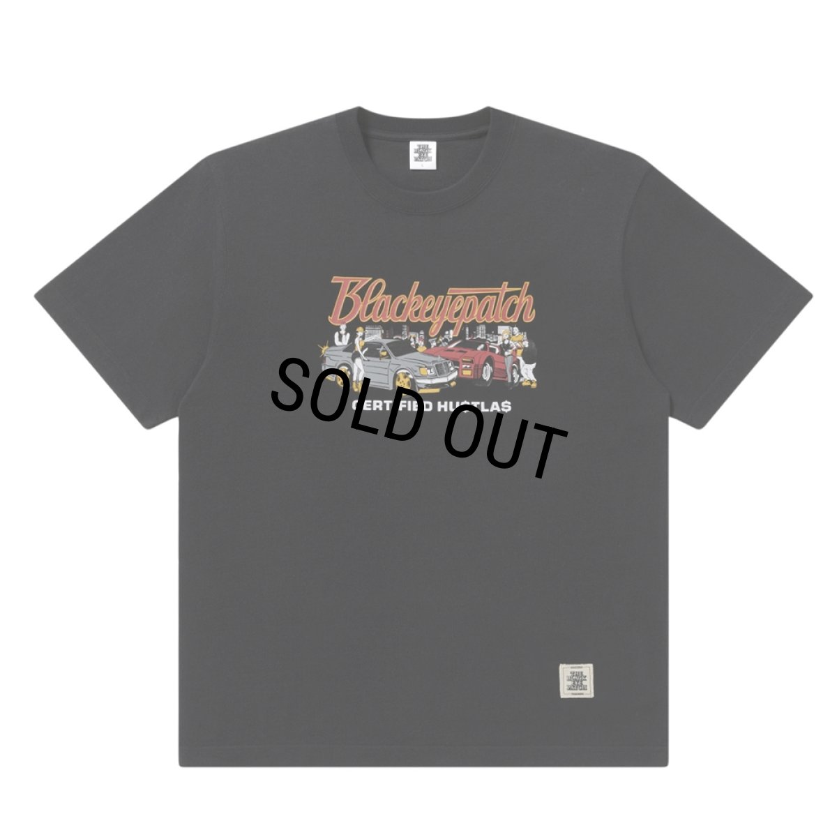 画像1: BlackEyePatch/CERTIFIED HUSTLAS TEE（BLACK） (1)