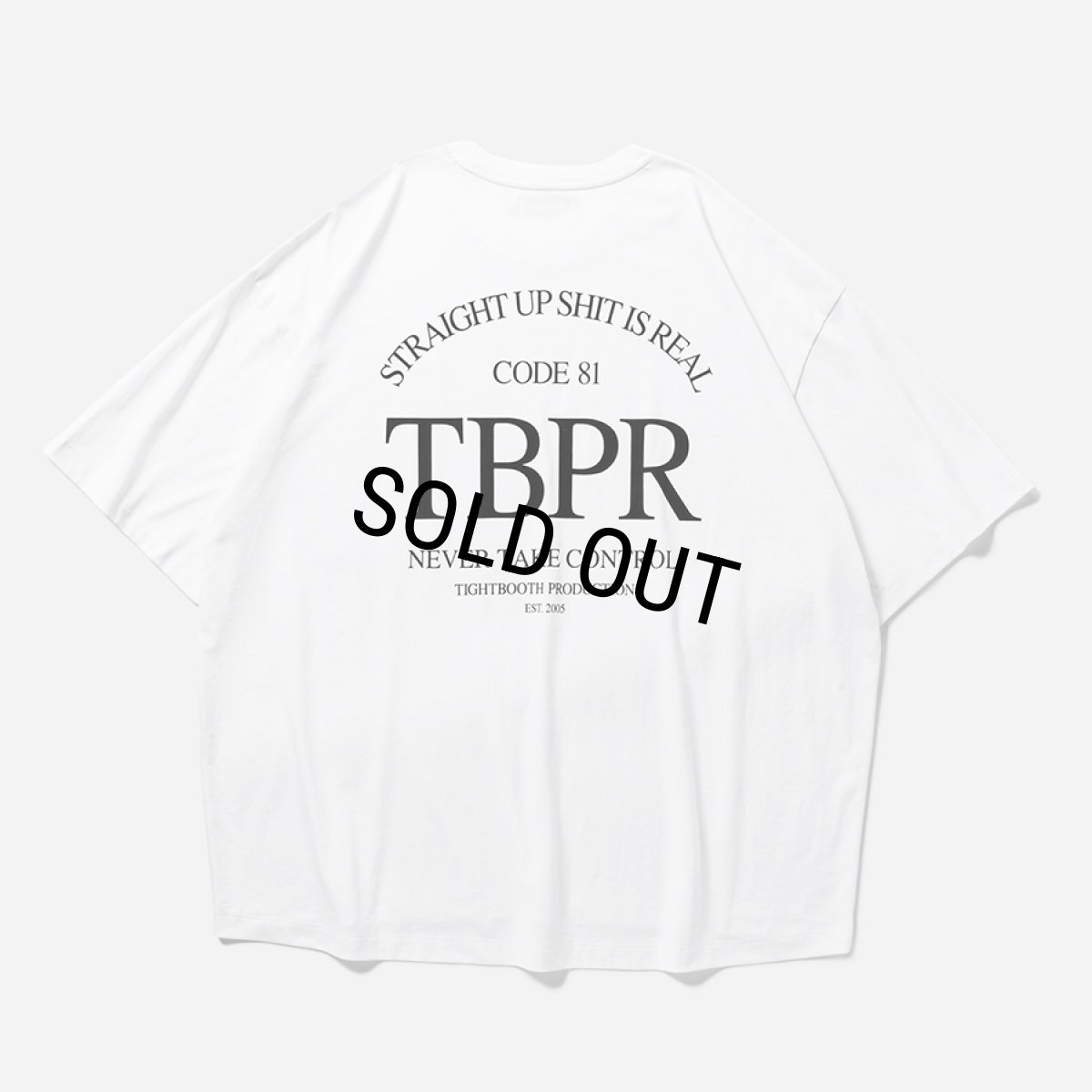 画像1: TIGHTBOOTH/STRAIGHT UP S/S T-SHIRT -Quick Drying-（White）［ストレートアップT-25夏］ (1)