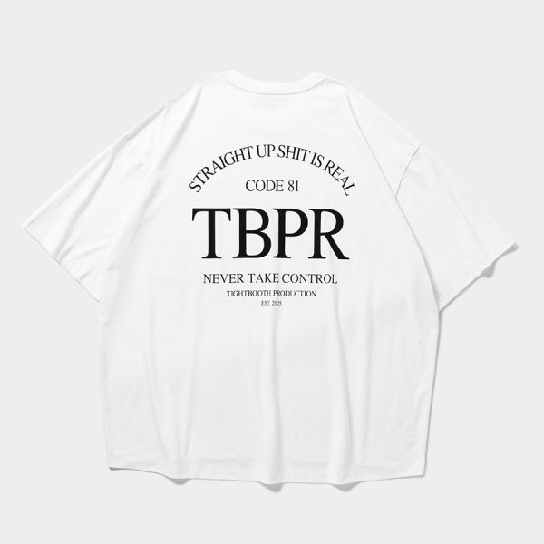 画像1: TIGHTBOOTH/STRAIGHT UP S/S T-SHIRT -Quick Drying-（White）［ストレートアップT-25夏］
