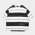 画像1: TIGHTBOOTH/BORDER S/S T-SHIRT（White/Black）［ボーダーT-25夏］ (1)