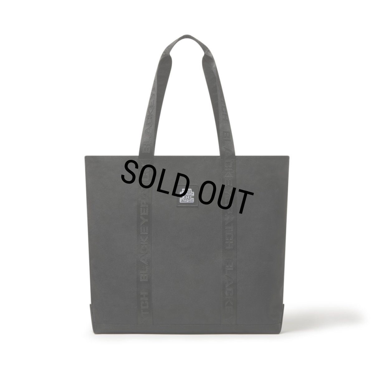 画像1: BlackEyePatch/JACQUARD TAPED TOTE BAG（BLACK） (1)