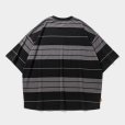 画像2: TIGHTBOOTH/BORDER S/S T-SHIRT（Black/Charcoal）［ボーダーT-25夏］ (2)