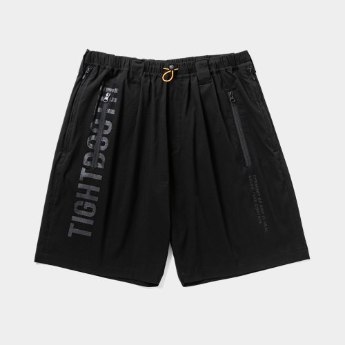 他の写真1: TIGHTBOOTH/LABEL LOGO BOARD SHORTS（Black）［ボードショーツ-25夏］