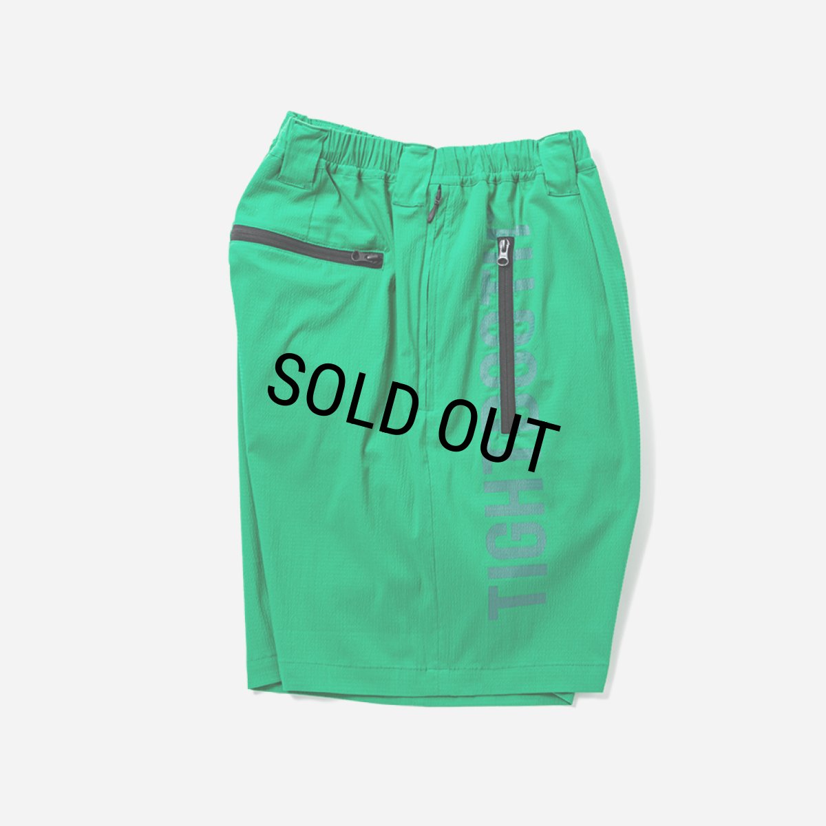 画像3: TIGHTBOOTH/LABEL LOGO BOARD SHORTS（Green）［ボードショーツ-25夏］ (3)