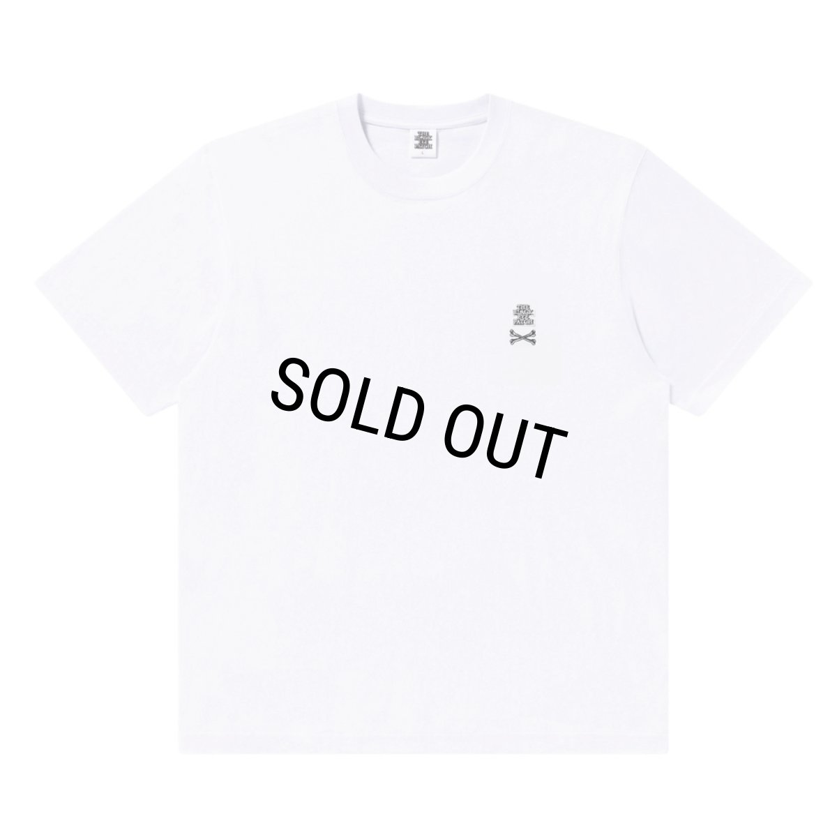 画像1: BlackEyePatch/SMALL CROSSBONE OG LABEL TEE（WHITE） (1)