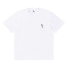 画像1: BlackEyePatch/SMALL CROSSBONE OG LABEL TEE（WHITE） (1)