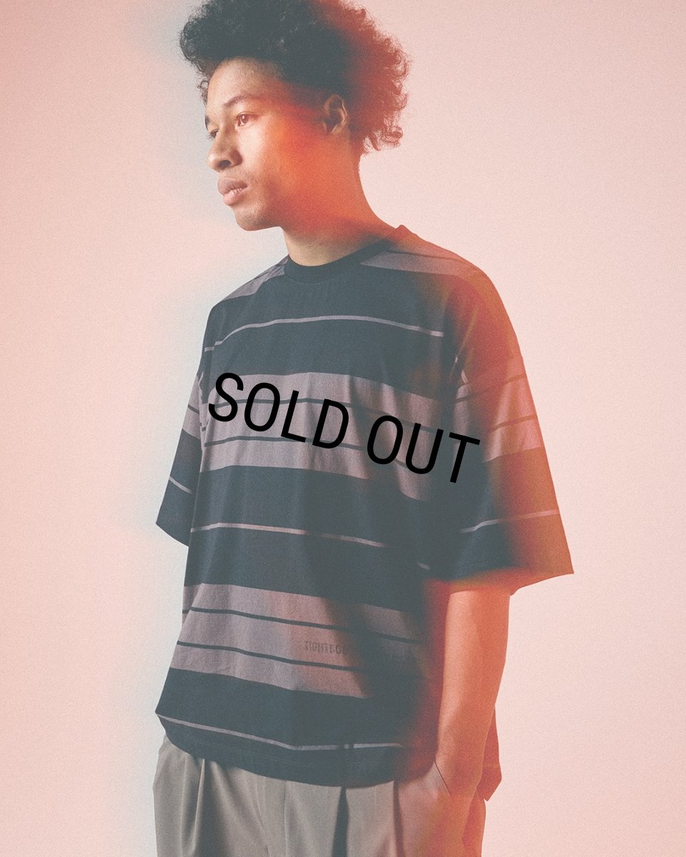 画像7: 【30%OFF】TIGHTBOOTH/BORDER S/S T-SHIRT（Black/Charcoal）［ボーダーT-25夏］ (7)