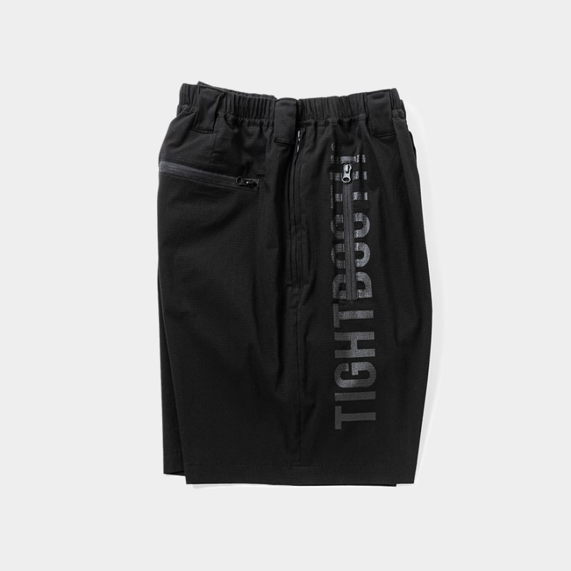 画像2: TIGHTBOOTH/LABEL LOGO BOARD SHORTS（Black）［ボードショーツ-25夏］