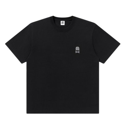 画像1: BlackEyePatch/SMALL CROSSBONE OG LABEL TEE（BLACK）