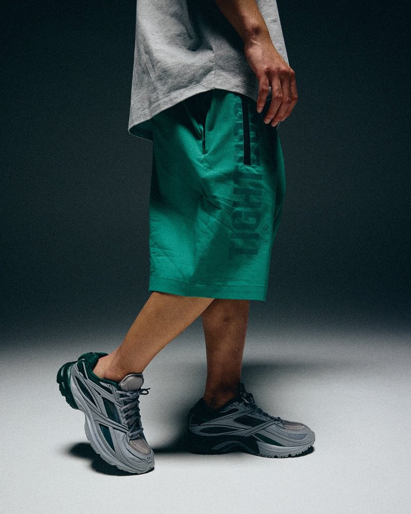 画像3: TIGHTBOOTH/LABEL LOGO BOARD SHORTS（Green）［ボードショーツ-25夏］