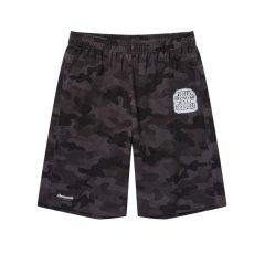 画像1: BlackEyePatch/SPRAYED OG LABEL BAGGY MESH SHORTS（BLACK CAMO） (1)