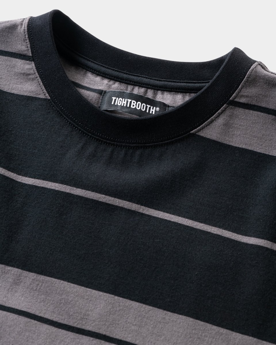 画像3: TIGHTBOOTH/BORDER S/S T-SHIRT（Black/Charcoal）［ボーダーT-25夏］ (3)