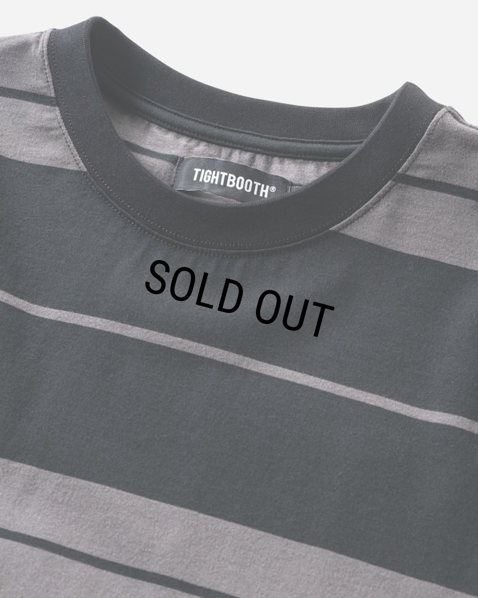 画像3: 【30%OFF】TIGHTBOOTH/BORDER S/S T-SHIRT（Black/Charcoal）［ボーダーT-25夏］ (3)