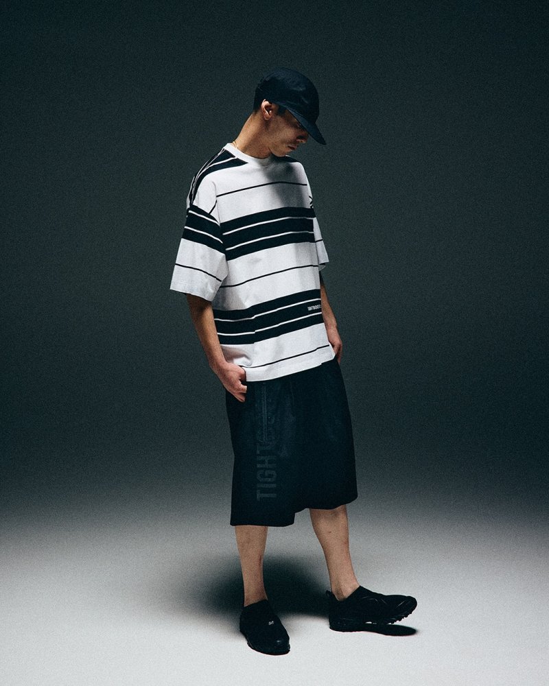 画像2: TIGHTBOOTH/BORDER S/S T-SHIRT（White/Black）［ボーダーT-25夏］