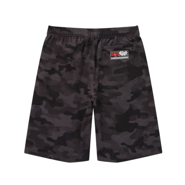 画像2: BlackEyePatch/SPRAYED OG LABEL BAGGY MESH SHORTS（BLACK CAMO）