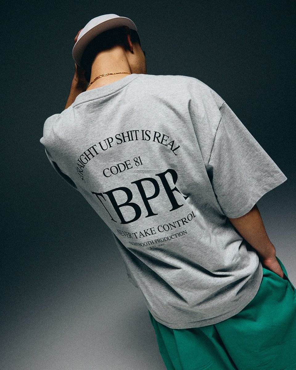 画像8: TIGHTBOOTH/STRAIGHT UP S/S T-SHIRT -Quick Drying-（Heather Grey）［ストレートアップT-25夏］ (8)