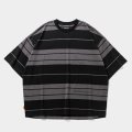 TIGHTBOOTH/BORDER S/S T-SHIRT（Black/Charcoal）［ボーダーT-25夏］